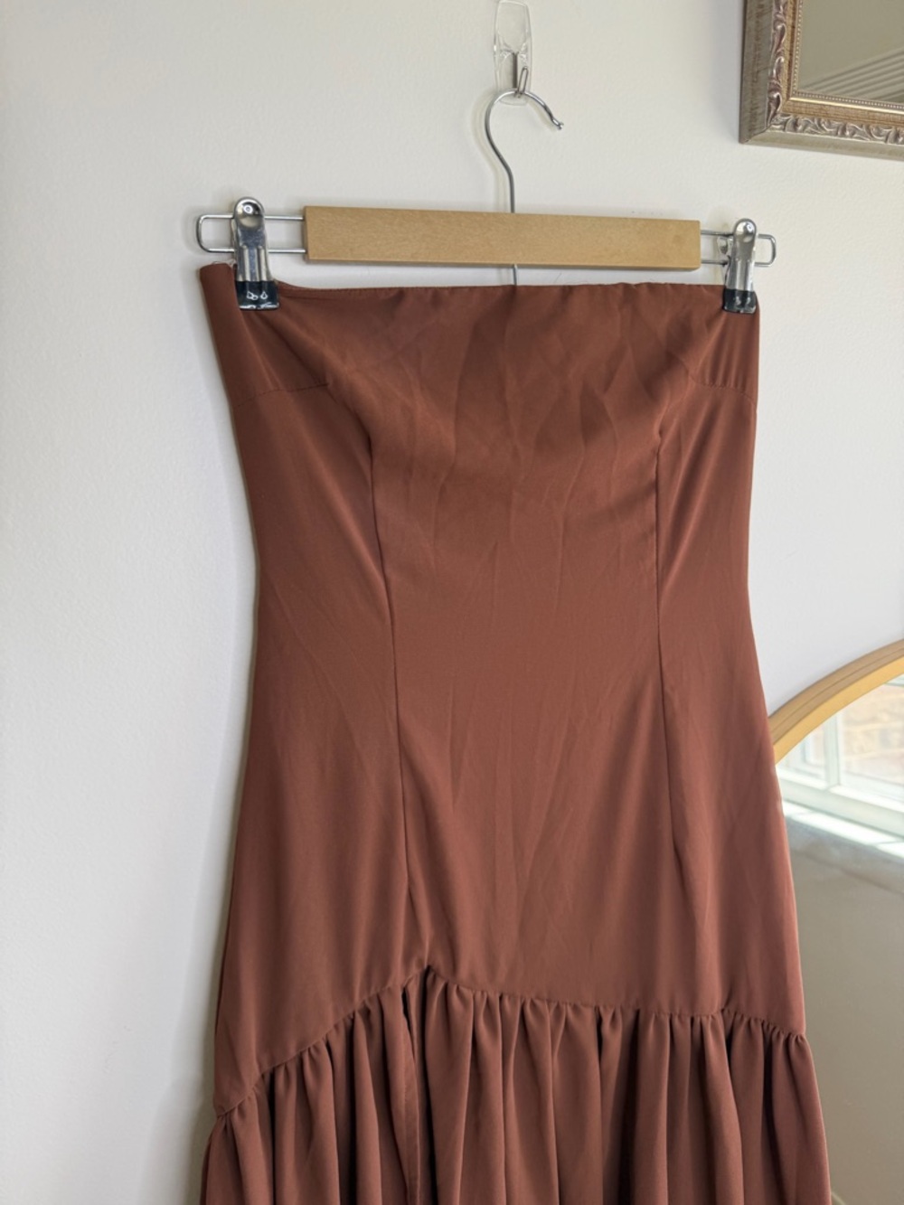 Peppermayo Brown Strapless Maxi Dress - Picture 6 of 7